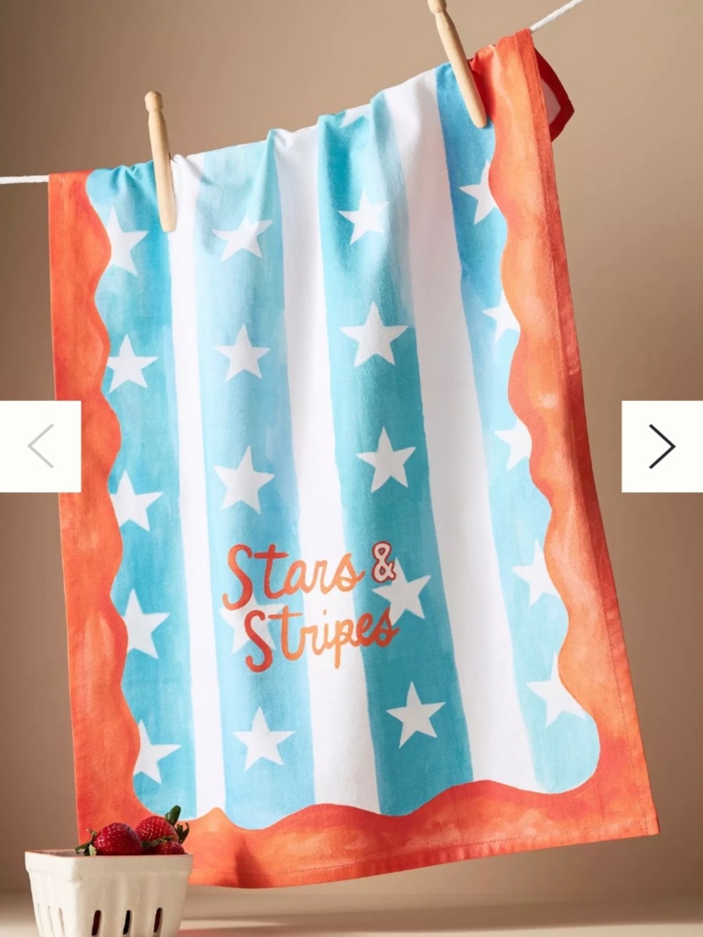 Anthropologie Lana’s Shop Stars and Stripes Dish Towel